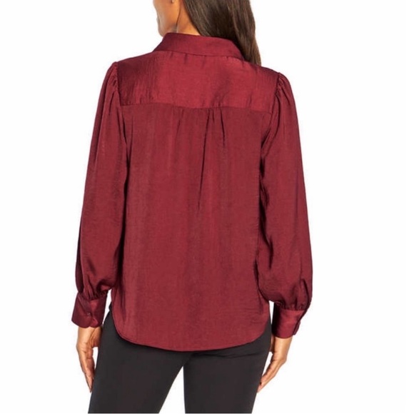 NWT Banana Republic Burgundy Long Sleeve
Satin Pullover - Picture 3 of 11